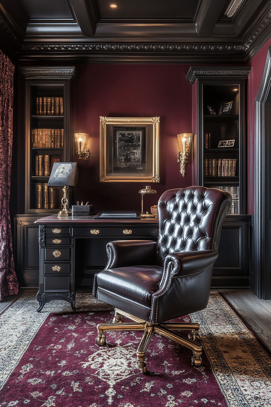 25. Regal and Refined (Home Office Ideas For Her) - Home Office Ideas For Her