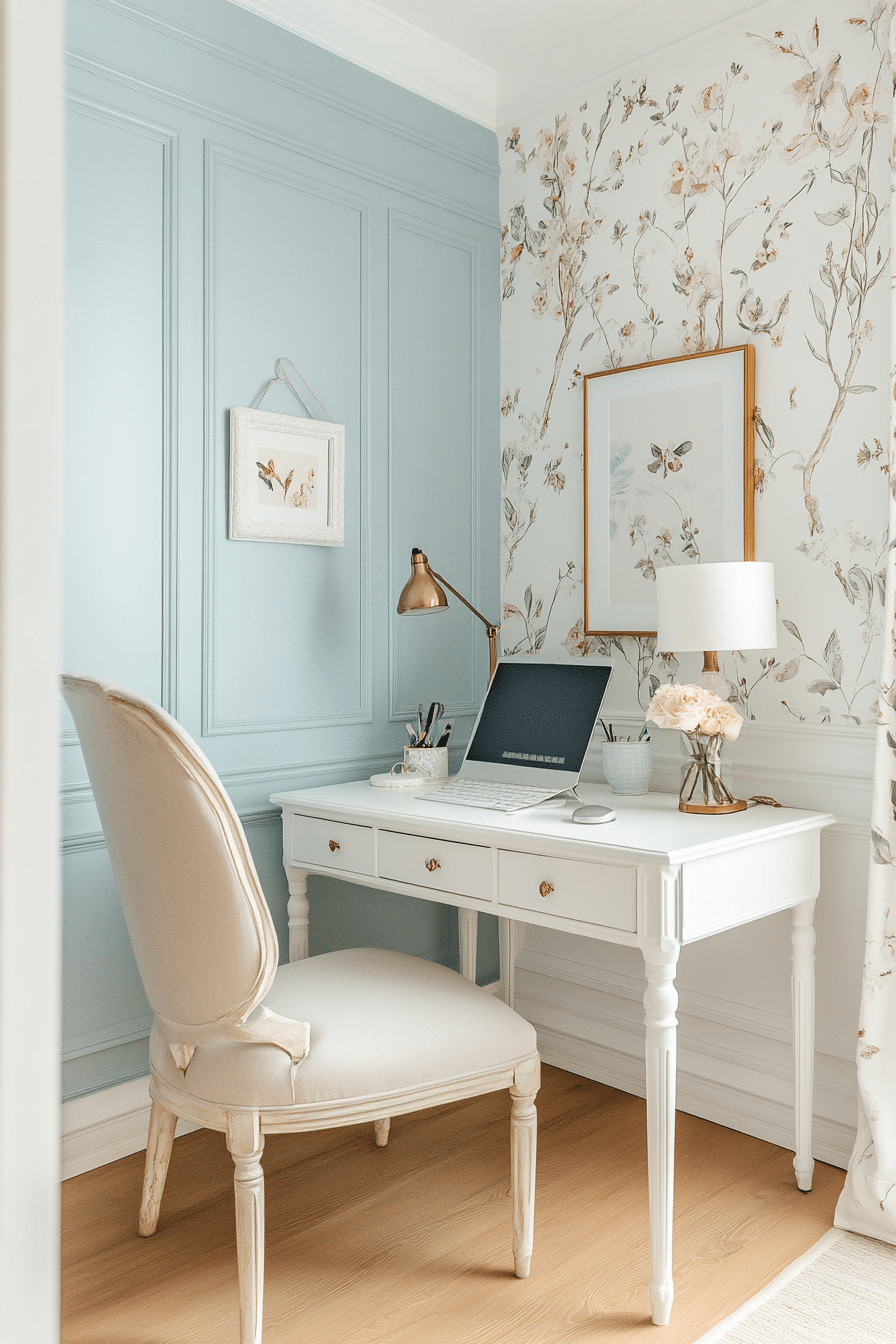 26. Soft & Sophisticated (Home Office Ideas For Her) - Home Office Ideas For Her