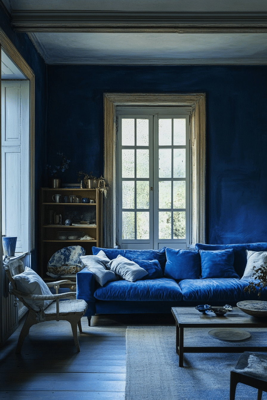8. Scandinavian Blue Simplicity (Royal Blue Living Room Ideas) - Royal Blue Living Room Ideas