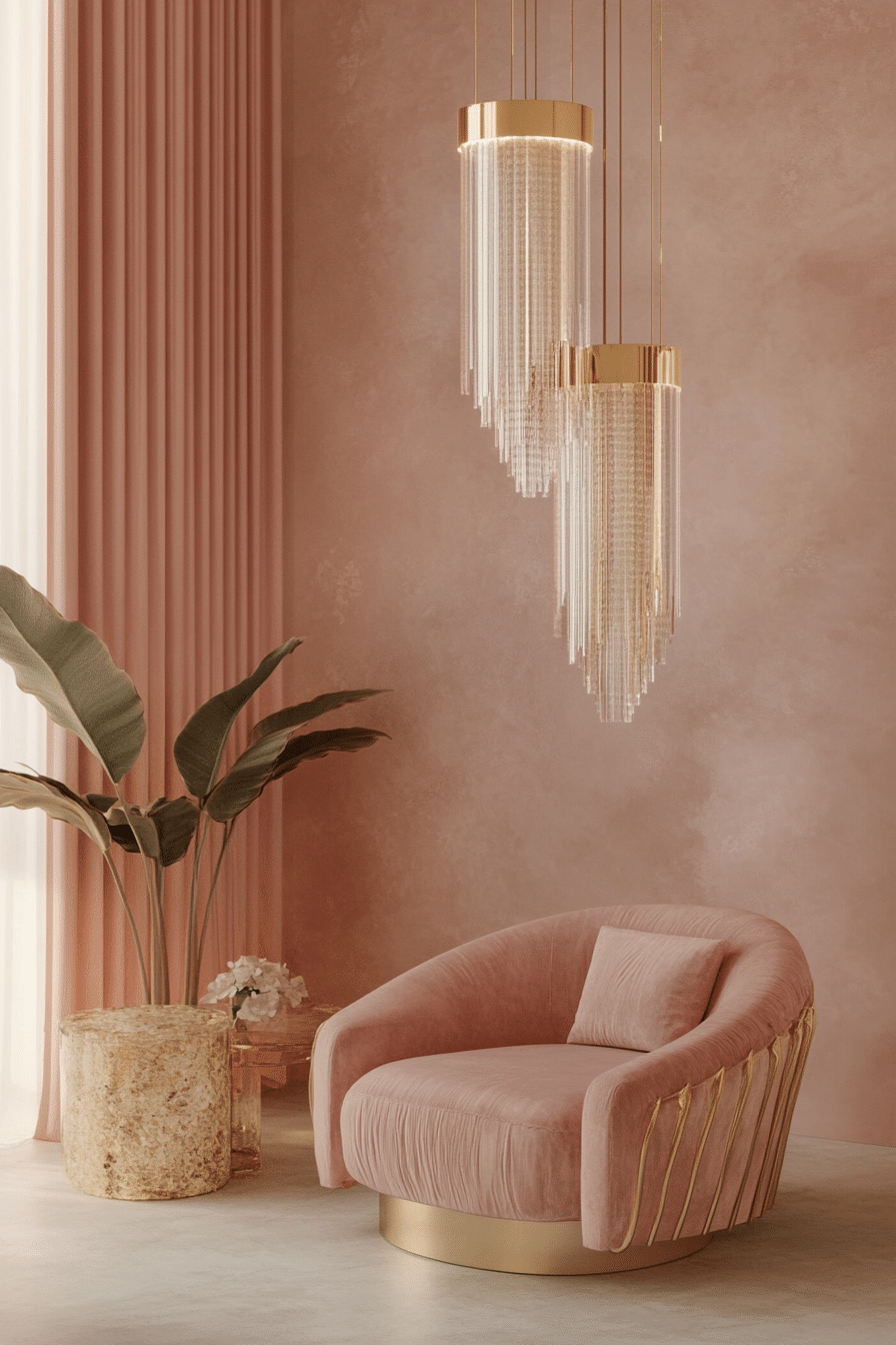 1. Blush & Gold Elegance (Pink Bedroom Ideas) - Pink Bedroom Ideas