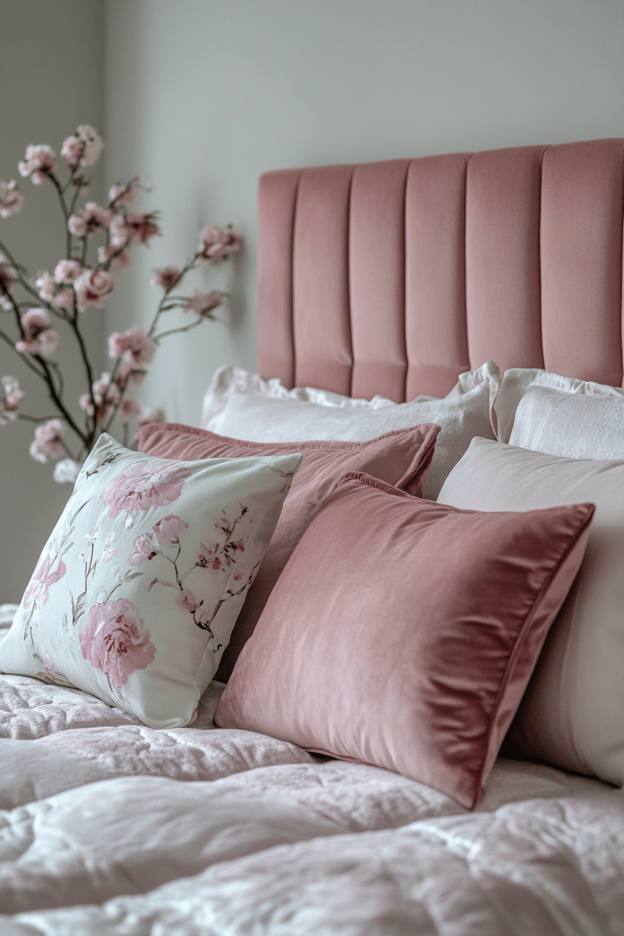 5. Dusty Rose Luxe (Pink Bedroom Ideas) - Pink Bedroom Ideas