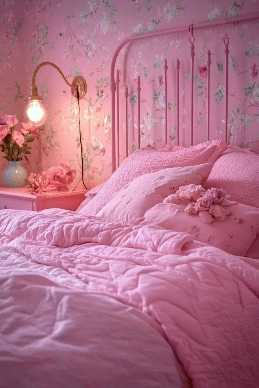 17. Periwinkle Rose Dream (Pink Bedroom Ideas) - Pink Bedroom Ideas