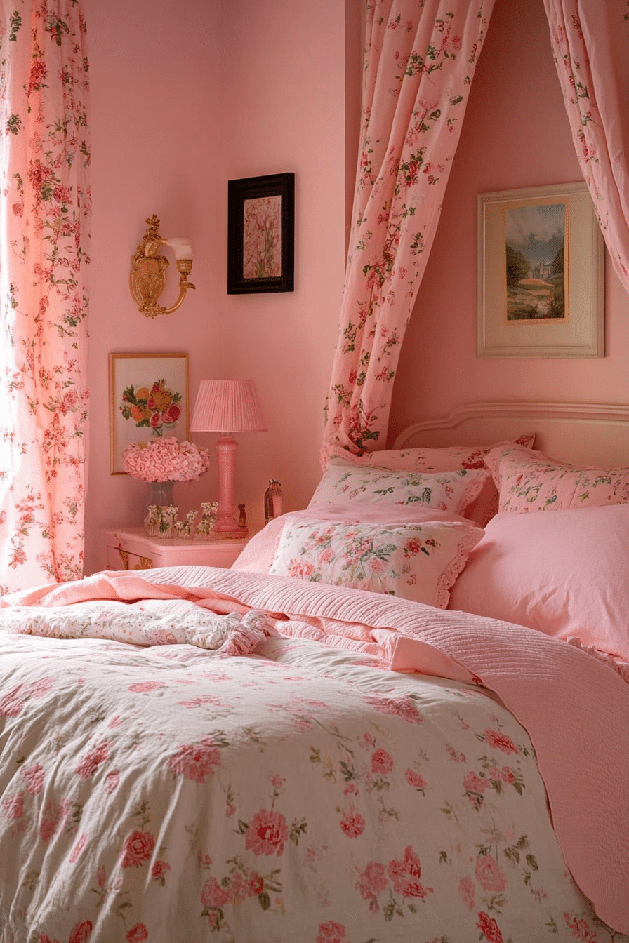 22. Strawberry Blush Delight (Pink Bedroom Ideas) - Pink Bedroom Ideas