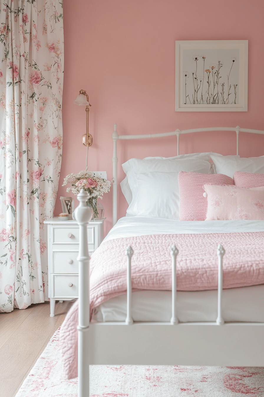 24. Daisy Pink Freshness (Pink Bedroom Ideas) - Pink Bedroom Ideas