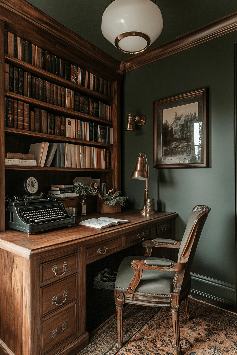 5. Vintage Inspired Study (Teacher Office Ideas) - Teacher Office Ideas