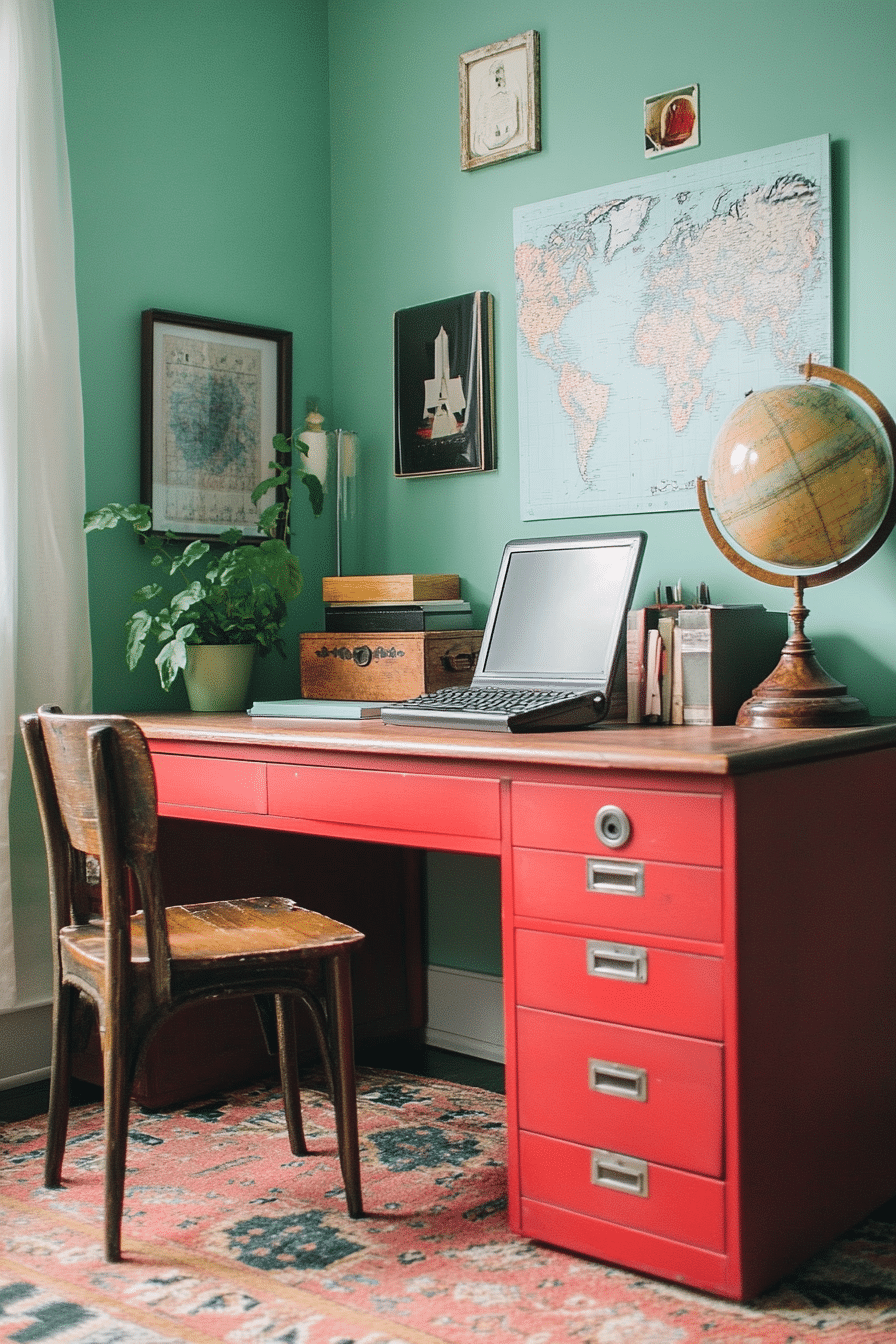 14. Sleek & Professional Educator's Den (Teacher Office Ideas) - Teacher Office Ideas
