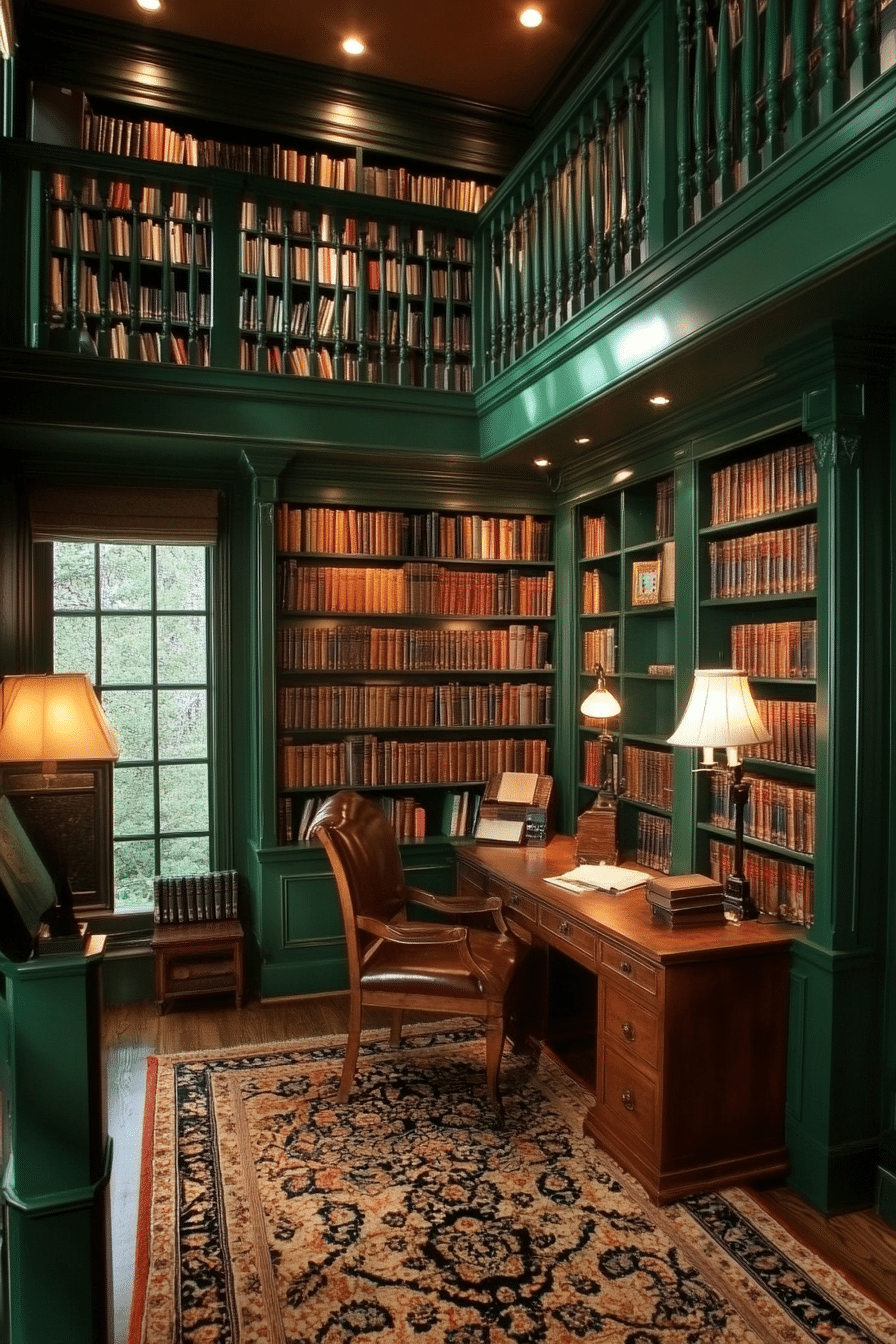 18. Library-Inspired Work Nook (Teacher Office Ideas) - Teacher Office Ideas