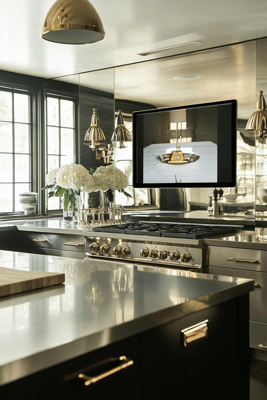 8. Smart Mirror TV (Tv Ideas For Kitchen) - Tv Ideas For Kitchen