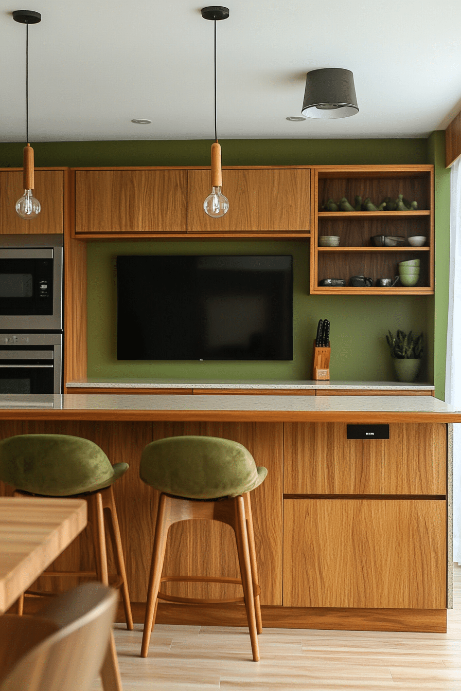 2. Retro-Inspired Wood Frame TV (Tv Ideas For Kitchen) - Tv Ideas For Kitchen