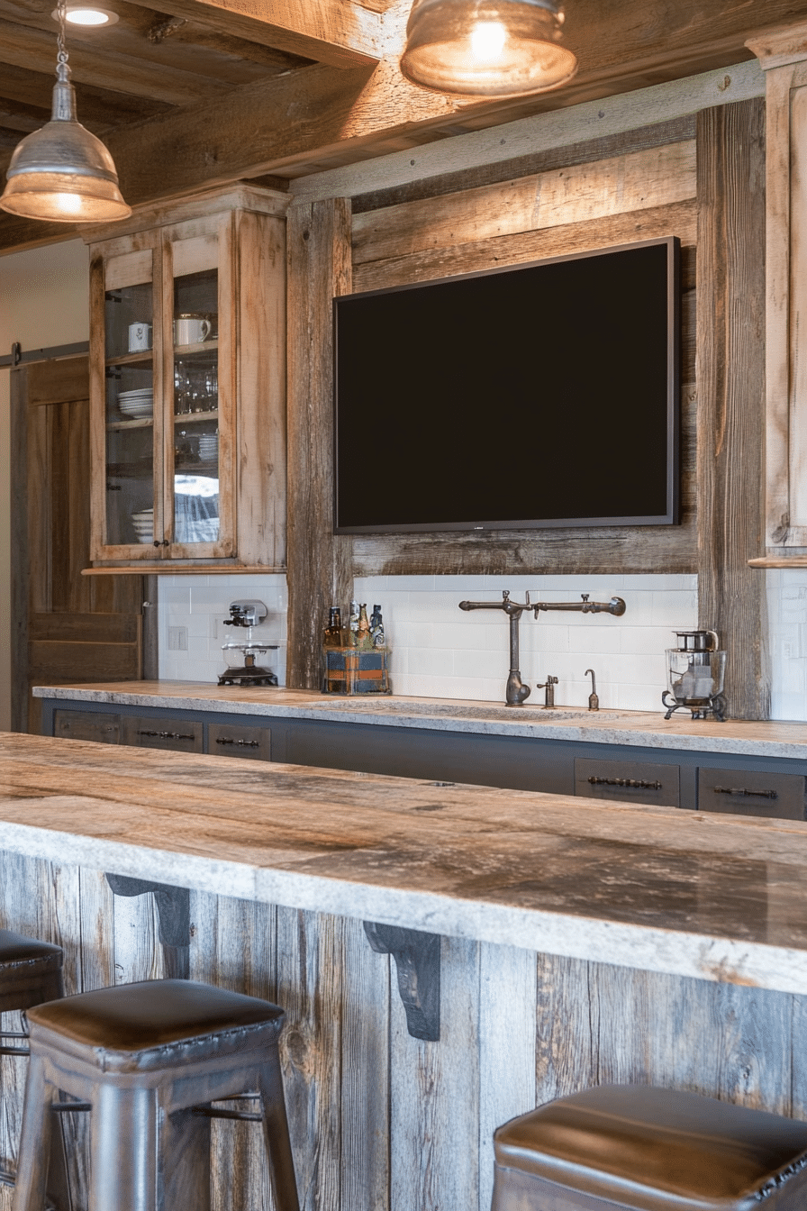 14. Barnwood TV Frame (Tv Ideas For Kitchen) - Tv Ideas For Kitchen