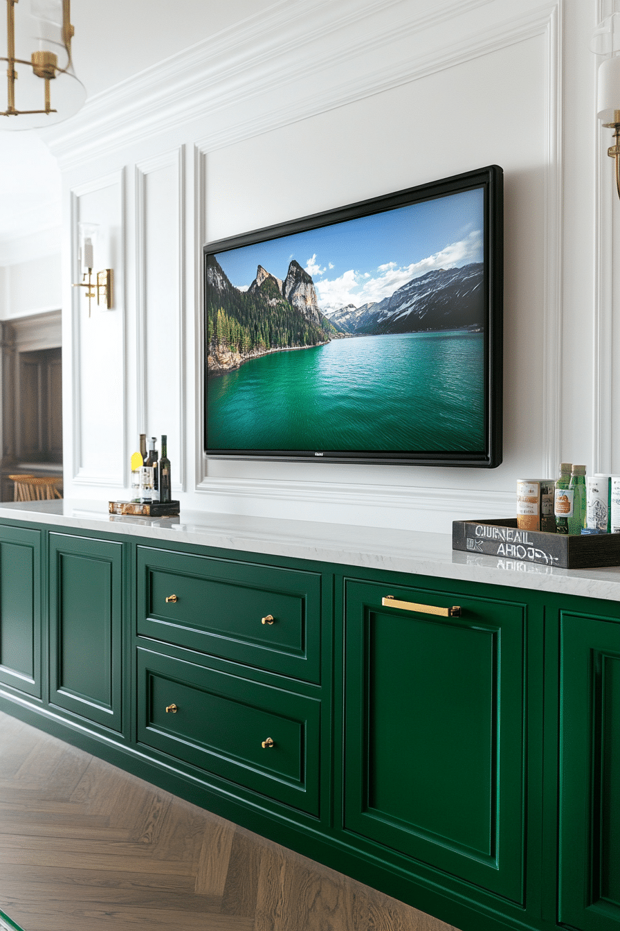 25. Bold Color Frame TV (Tv Ideas For Kitchen) - Tv Ideas For Kitchen