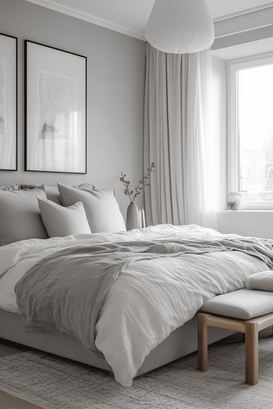 4. Ashwood Elegance (Grayscale Bedroom Ideas) - Grayscale Bedroom Ideas