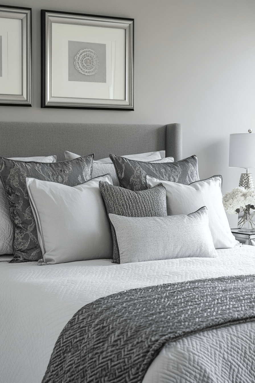 7. Silver and Slate Sanctuary (Grayscale Bedroom Ideas) - Grayscale Bedroom Ideas