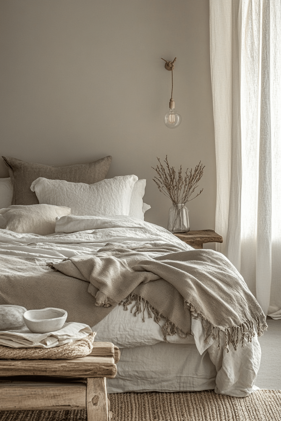 9. Pebble Gray Chic (Grayscale Bedroom Ideas) - Grayscale Bedroom Ideas