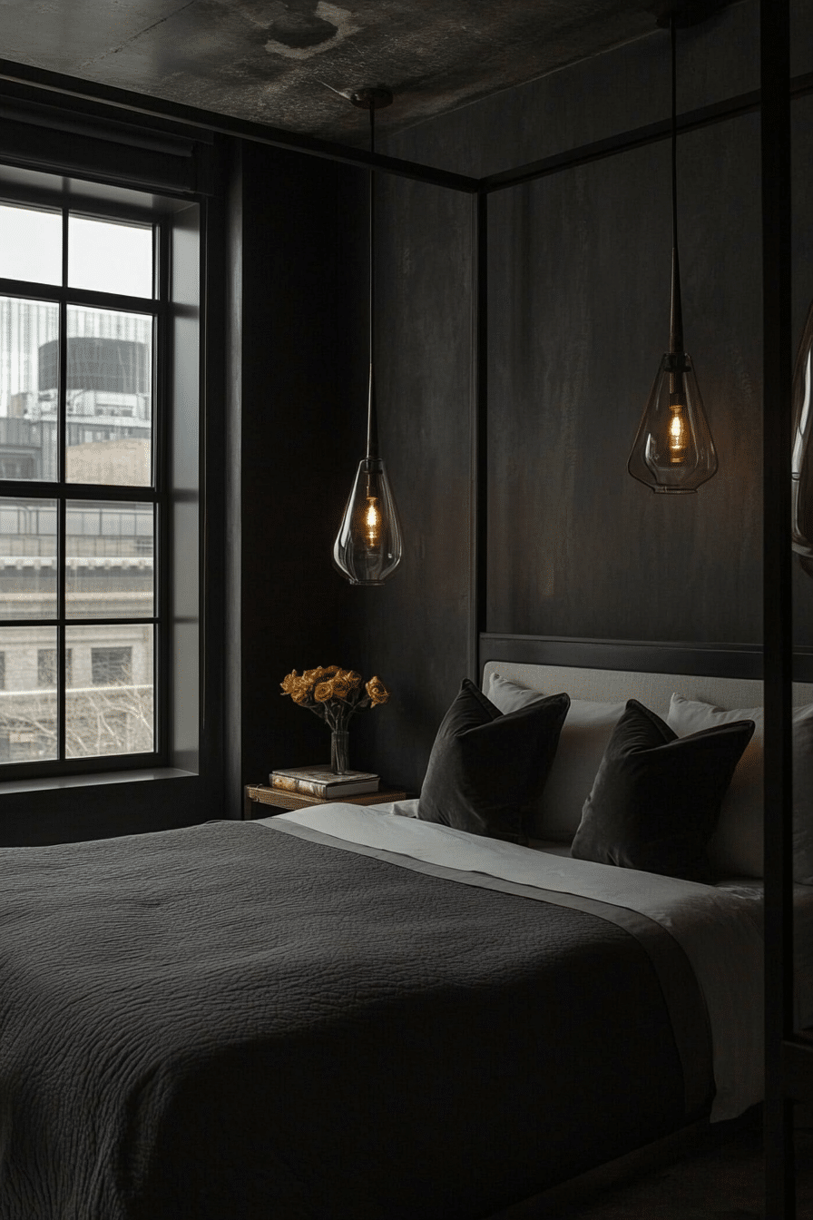 13. Iron and Steel Aesthetic (Grayscale Bedroom Ideas) - Grayscale Bedroom Ideas