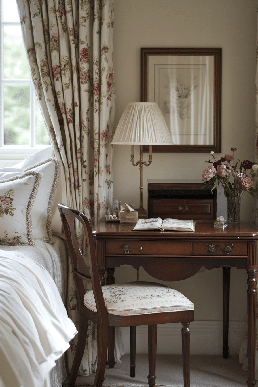 11. Classic Elegance (Bedroom Ideas With A Desk) - Bedroom Ideas With A Desk