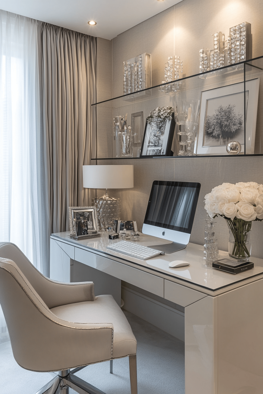 13. Sophisticated Study Nook (Bedroom Ideas With A Desk) - Bedroom Ideas With A Desk