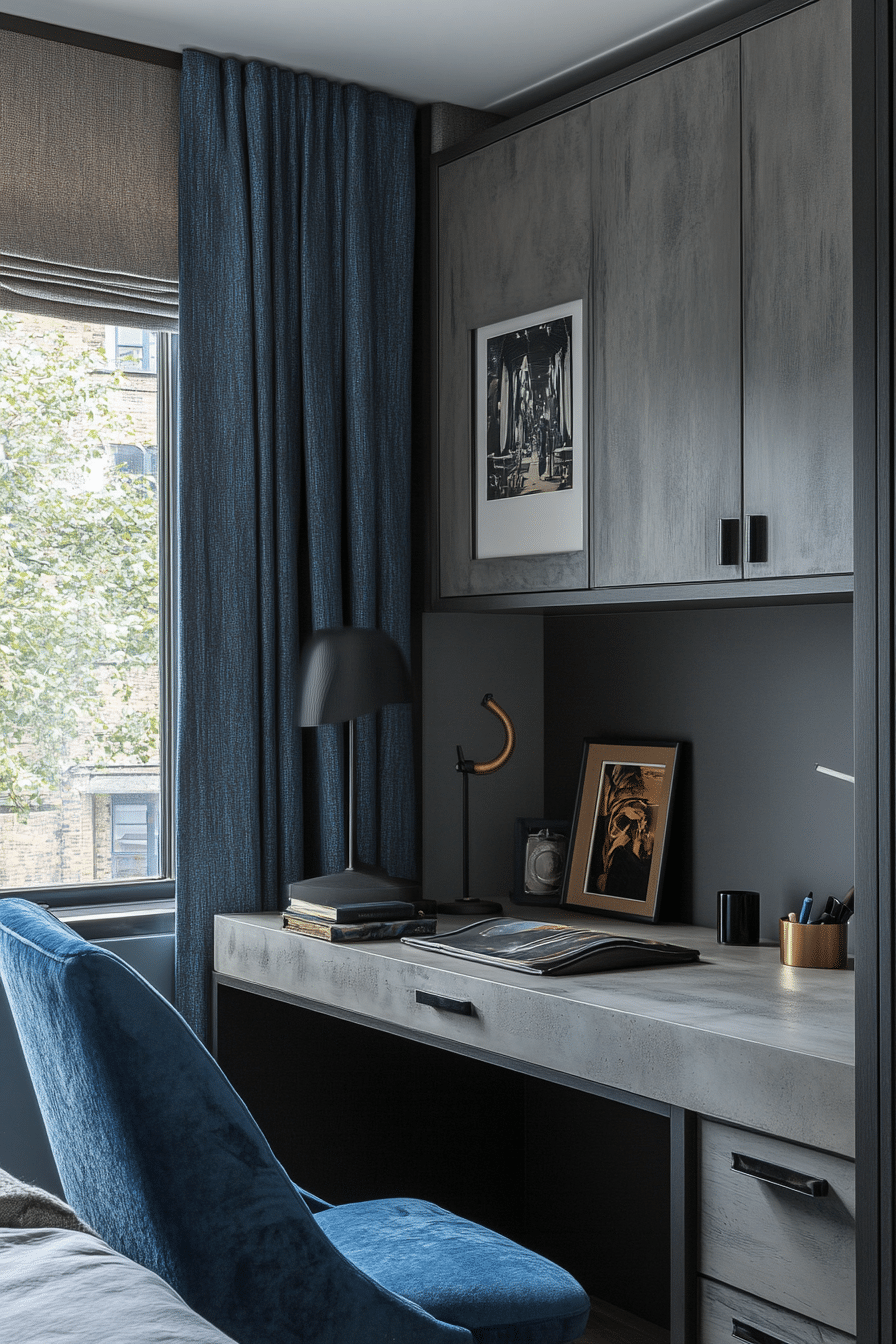 22. Urban Contemporary (Bedroom Ideas With A Desk) - Bedroom Ideas With A Desk