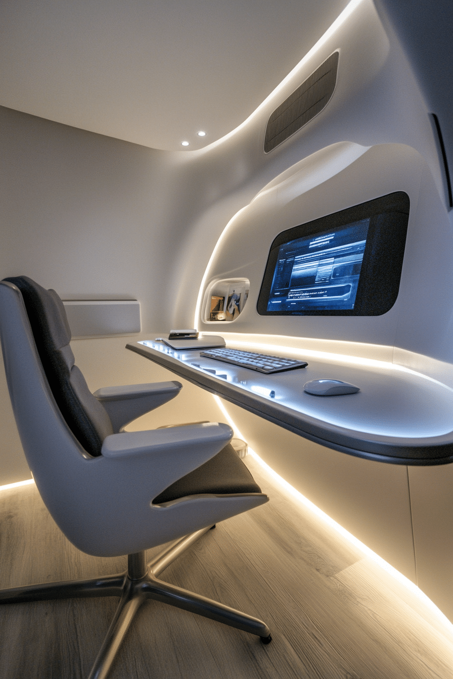 23. Functional Futurism (Bedroom Ideas With A Desk) - Bedroom Ideas With A Desk