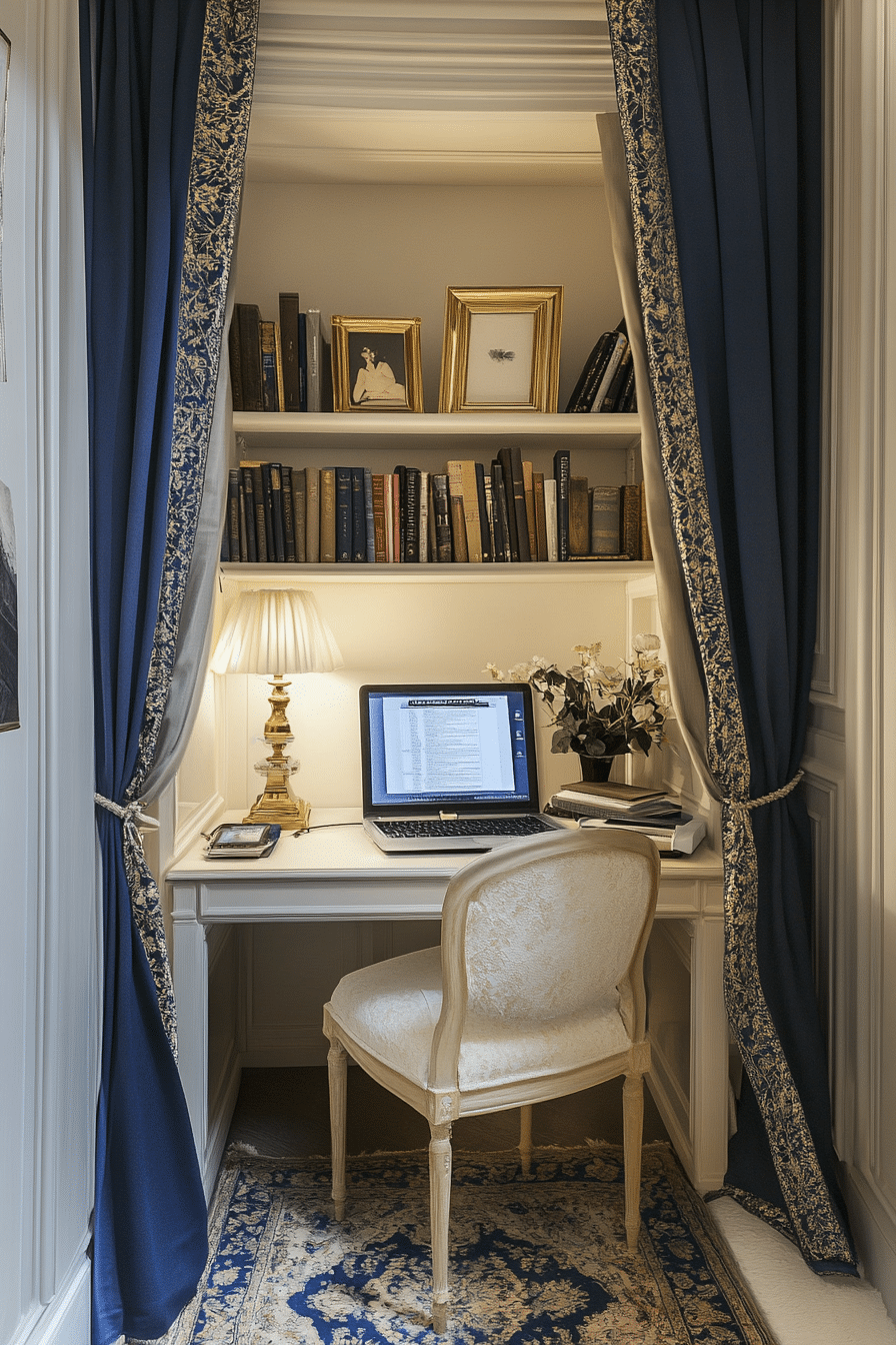 18. Parisian Micro Study (Tiny Office Space Ideas) - Tiny Office Space Ideas