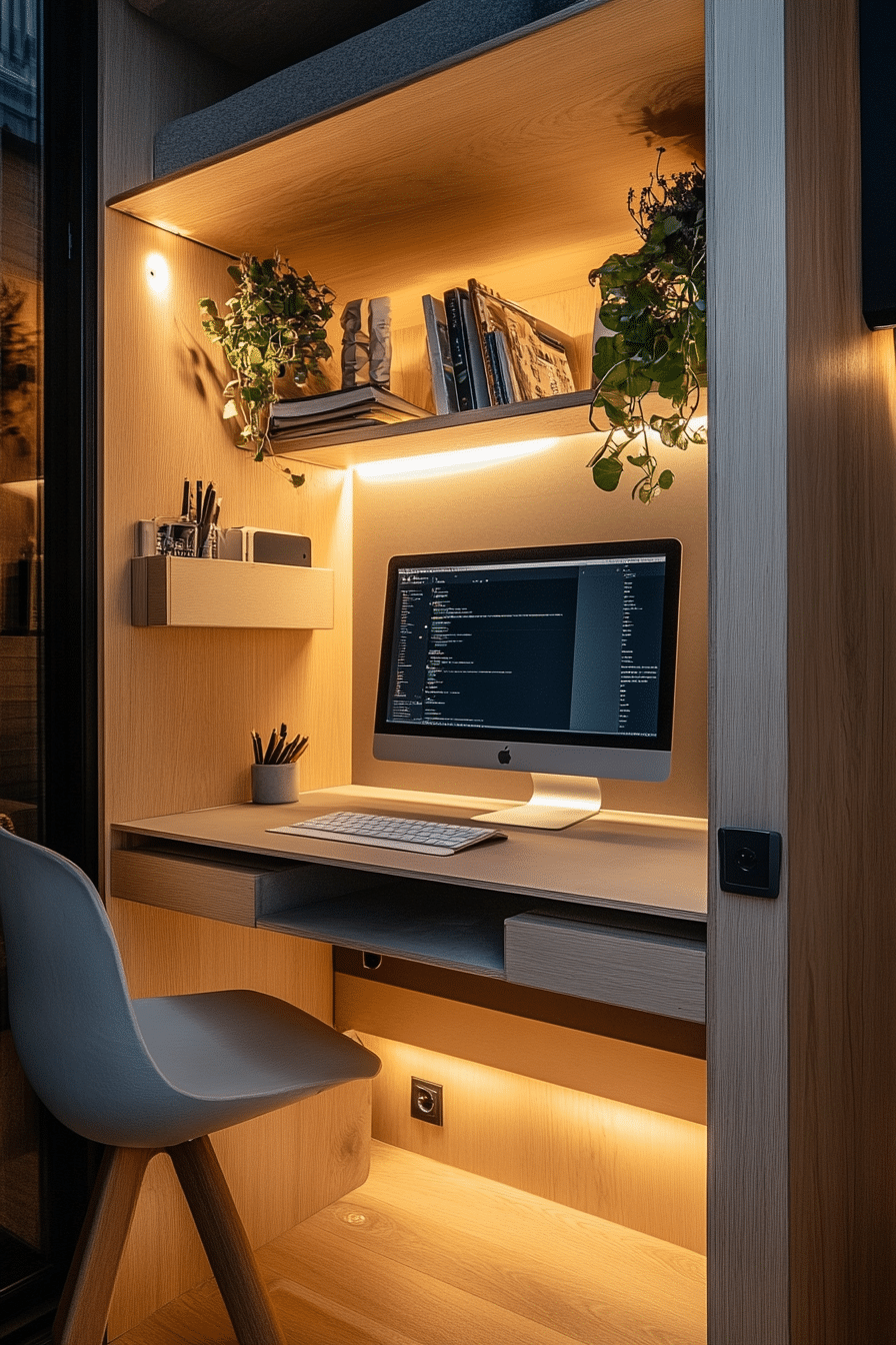 23. Tiny Tech Hub (Tiny Office Space Ideas) - Tiny Office Space Ideas