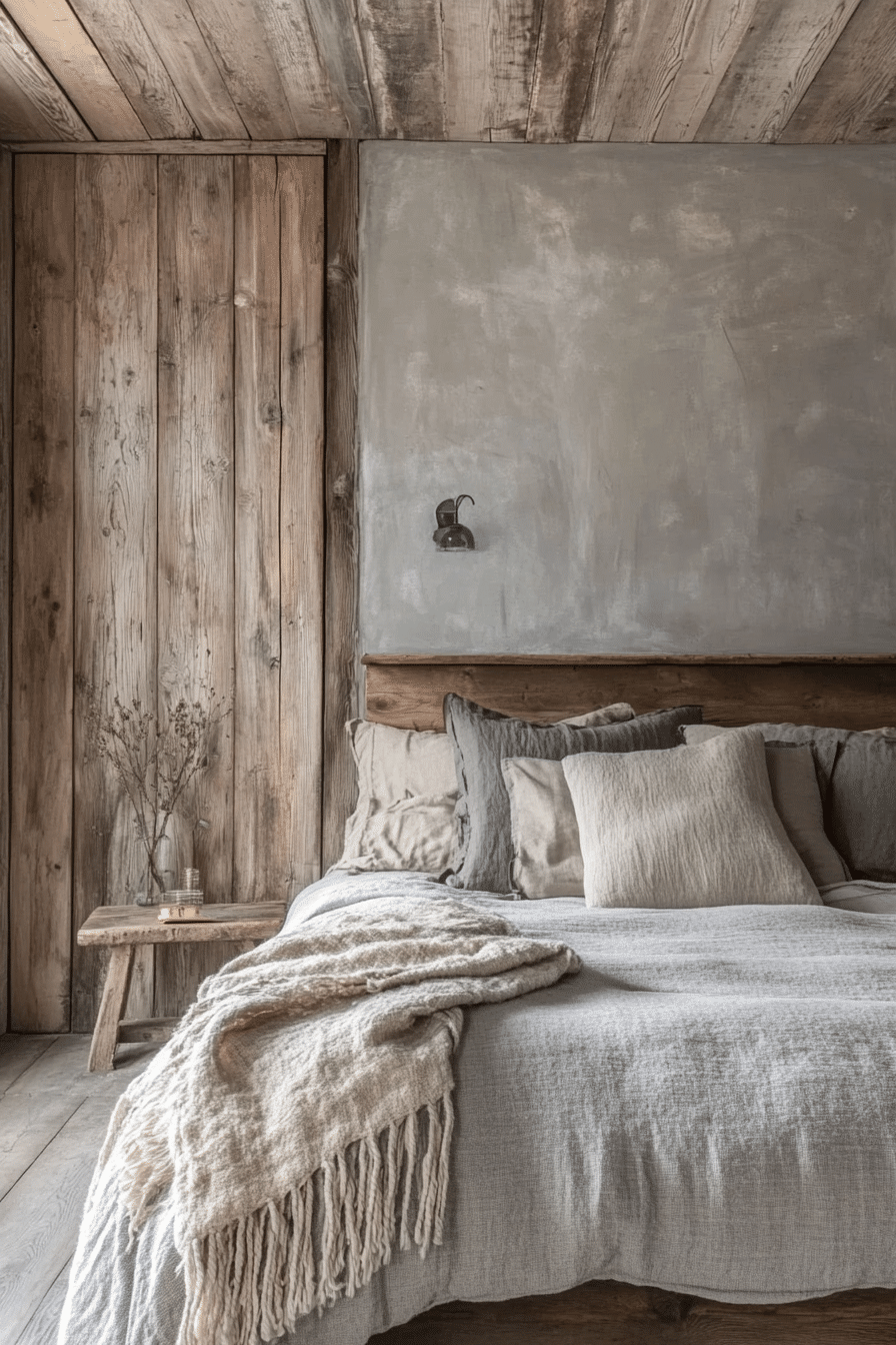 12. Minimalist Rustic Escape (Rustic Bedroom Ideas) - Rustic Bedroom Ideas