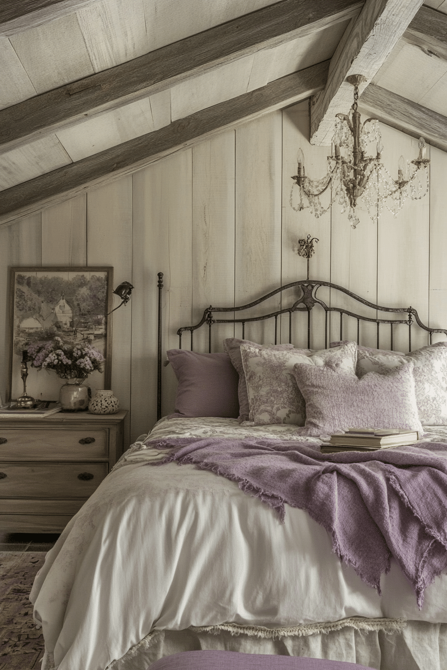 16. Rustic French Country (Rustic Bedroom Ideas) - Rustic Bedroom Ideas