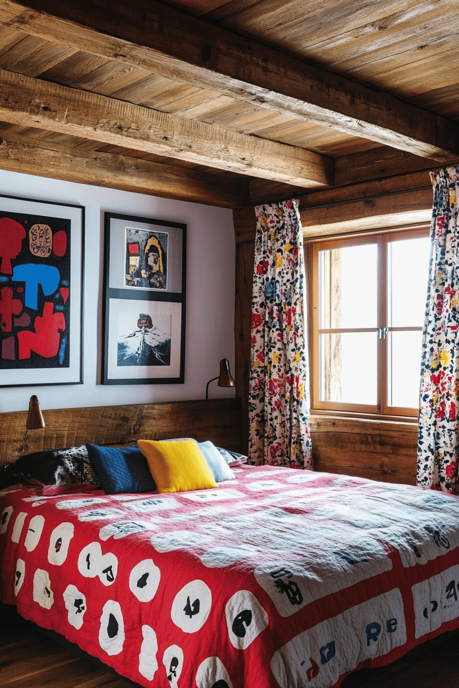 27. Pop Art Study Zone (Rustic Bedroom Ideas) - Rustic Bedroom Ideas