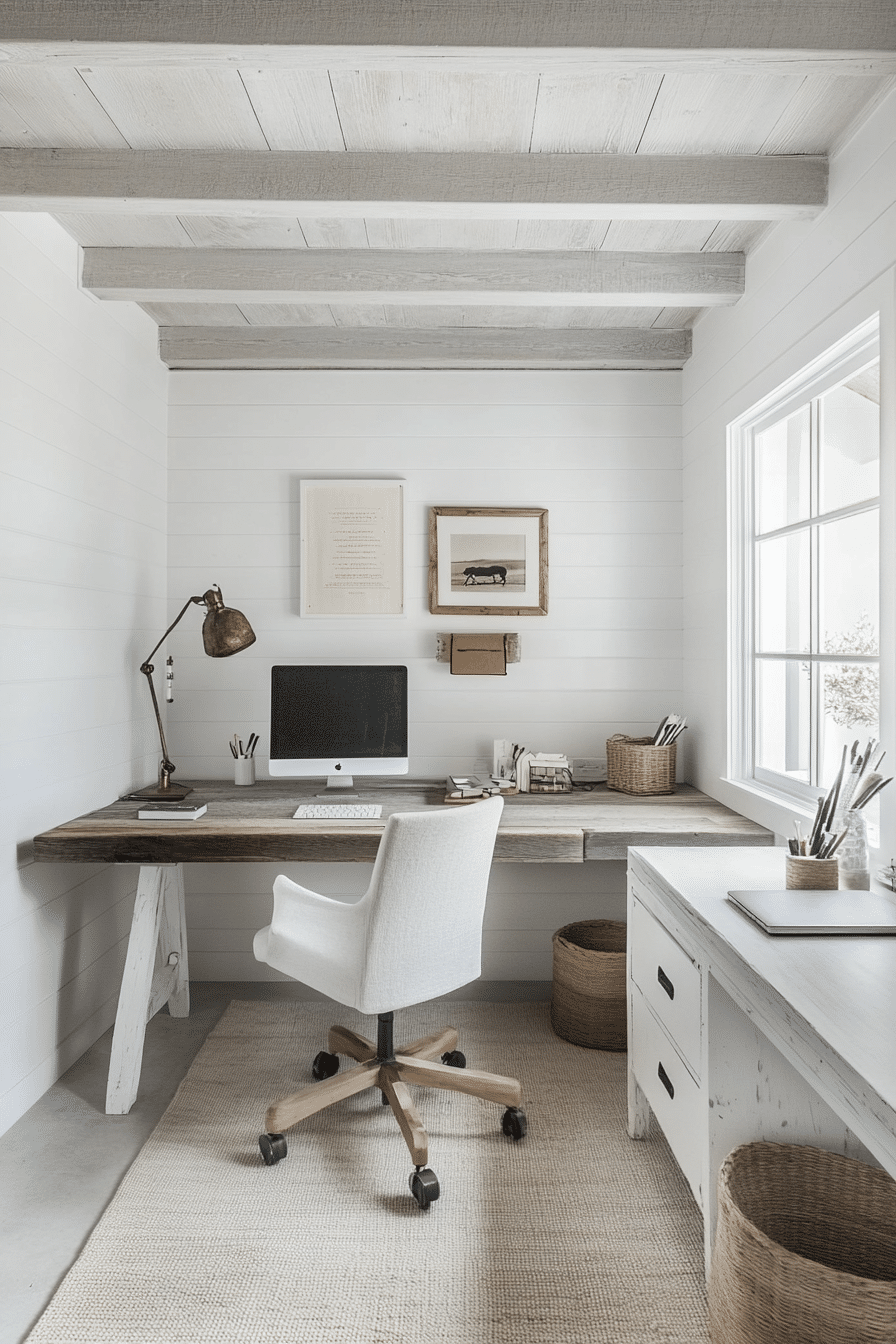 2. Scandinavian Simplicity Studio (Garage Office Ideas) - Garage Office Ideas