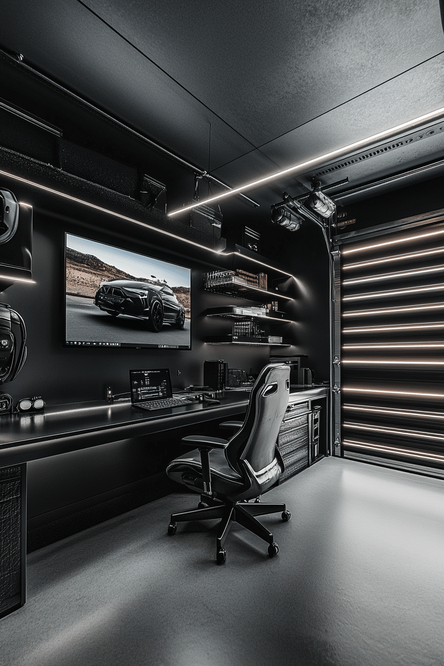 14. Smart Tech Studio (Garage Office Ideas) - Garage Office Ideas