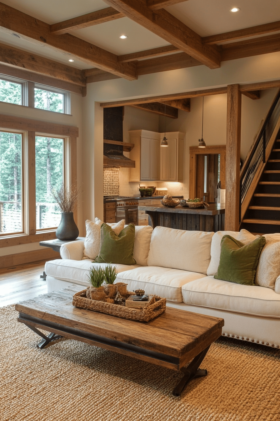 3. Rustic Country Charm (Cream Couch Living Room Ideas) - Cream Couch Living Room Ideas