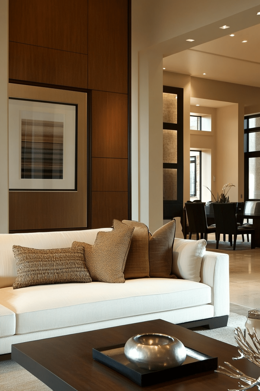 20. Muted Earth Tones Mood (Cream Couch Living Room Ideas) - Cream Couch Living Room Ideas