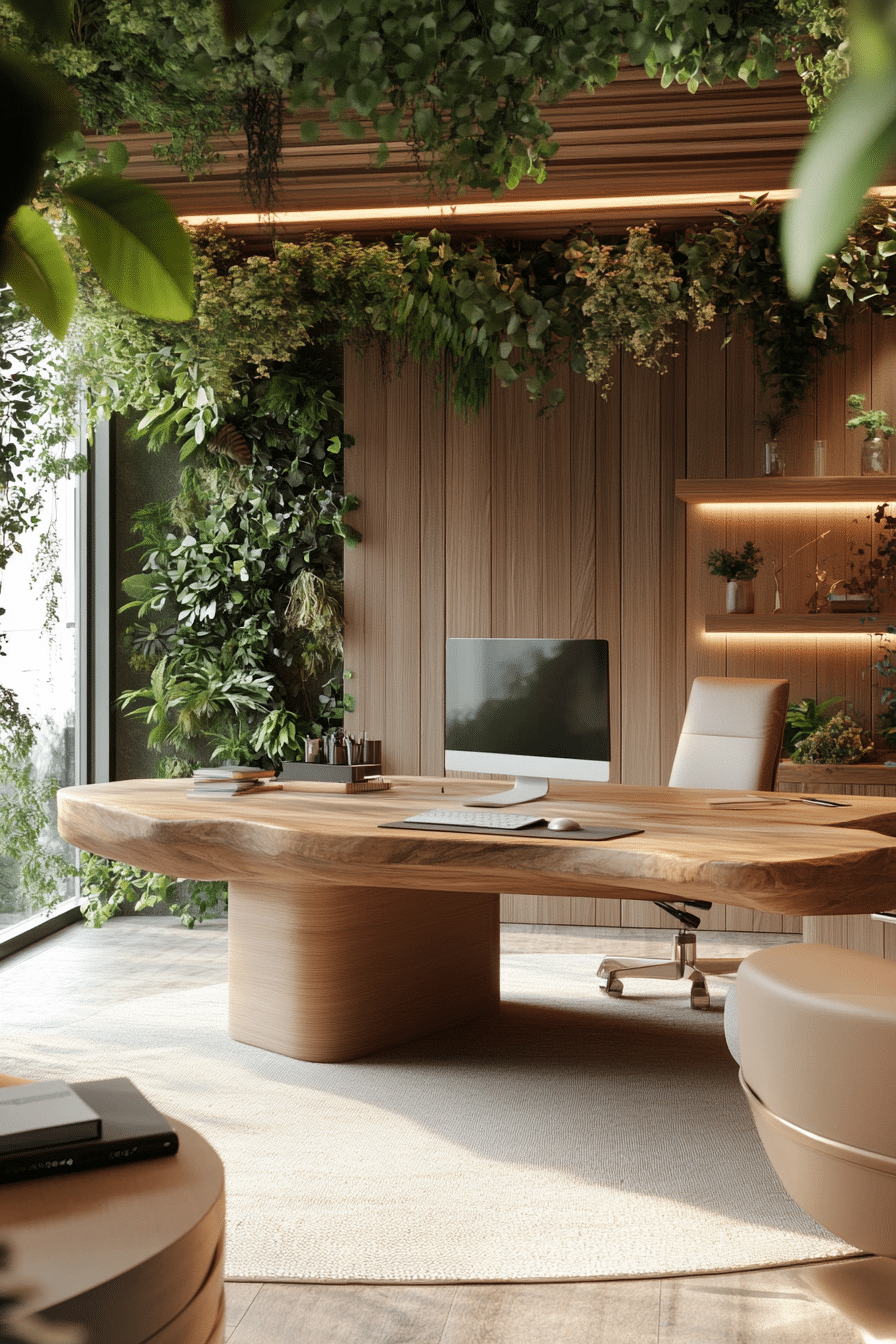 8. Forest Retreat Office (Bloxburg Office Ideas) - Bloxburg Office Ideas