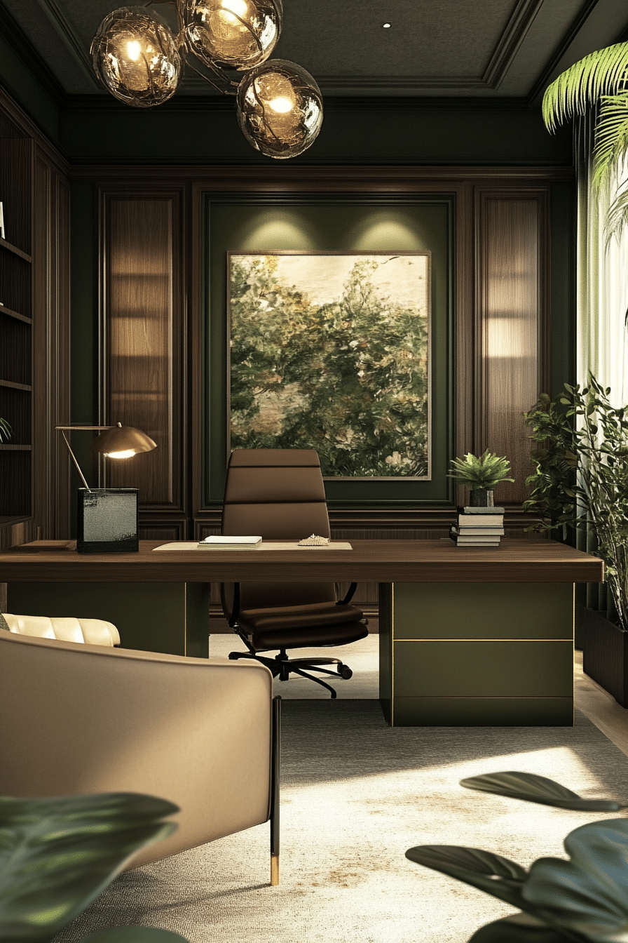 13. Earth-Toned Modern (Bloxburg Office Ideas) - Bloxburg Office Ideas