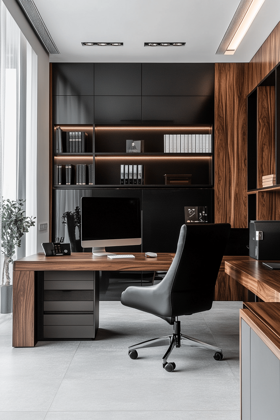 21. Graphite Executive Suite (Bloxburg Office Ideas) - Bloxburg Office Ideas