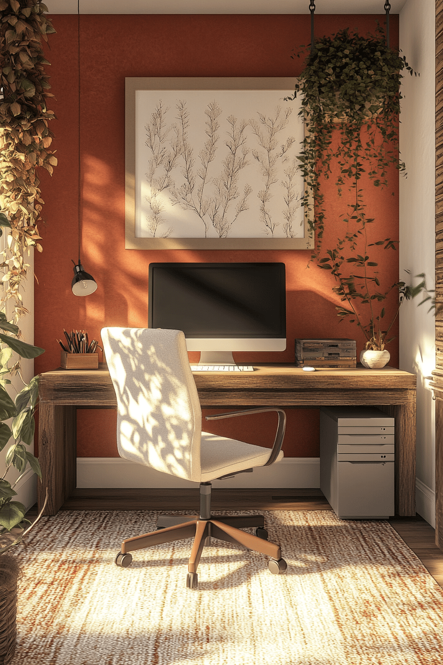 23. Terracotta Home Office (Bloxburg Office Ideas) - Bloxburg Office Ideas