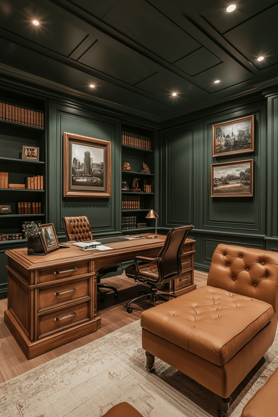 26. Olive and Tan Executive (Bloxburg Office Ideas) - Bloxburg Office Ideas