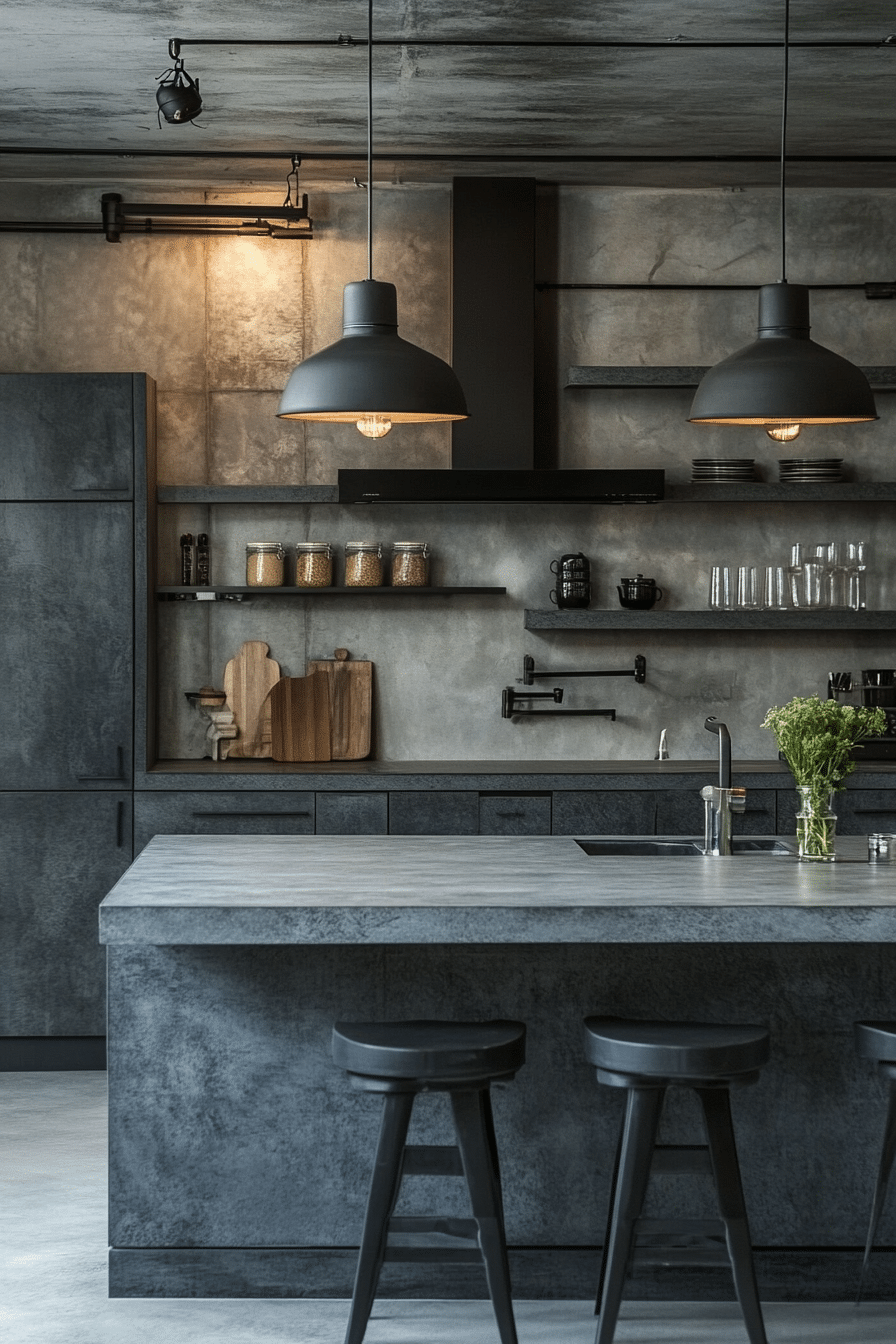 10. Urban Loft Concrete Gray (Gray Kitchen Ideas) - Gray Kitchen Ideas