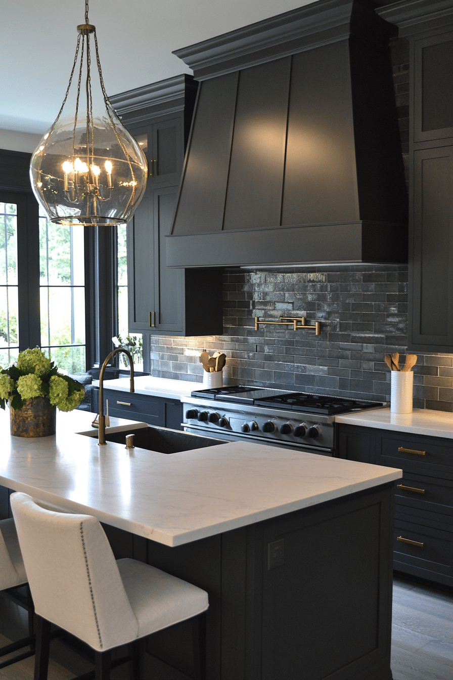 12. Matte Graphite Statement (Gray Kitchen Ideas) - Gray Kitchen Ideas