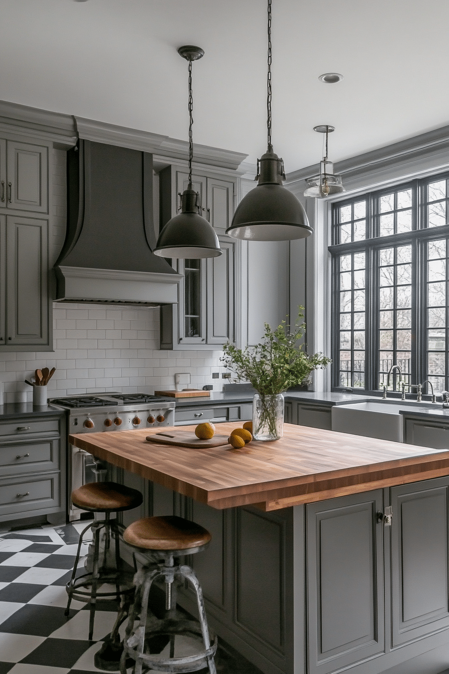 23. Vintage Gray Revival (Gray Kitchen Ideas) - Gray Kitchen Ideas