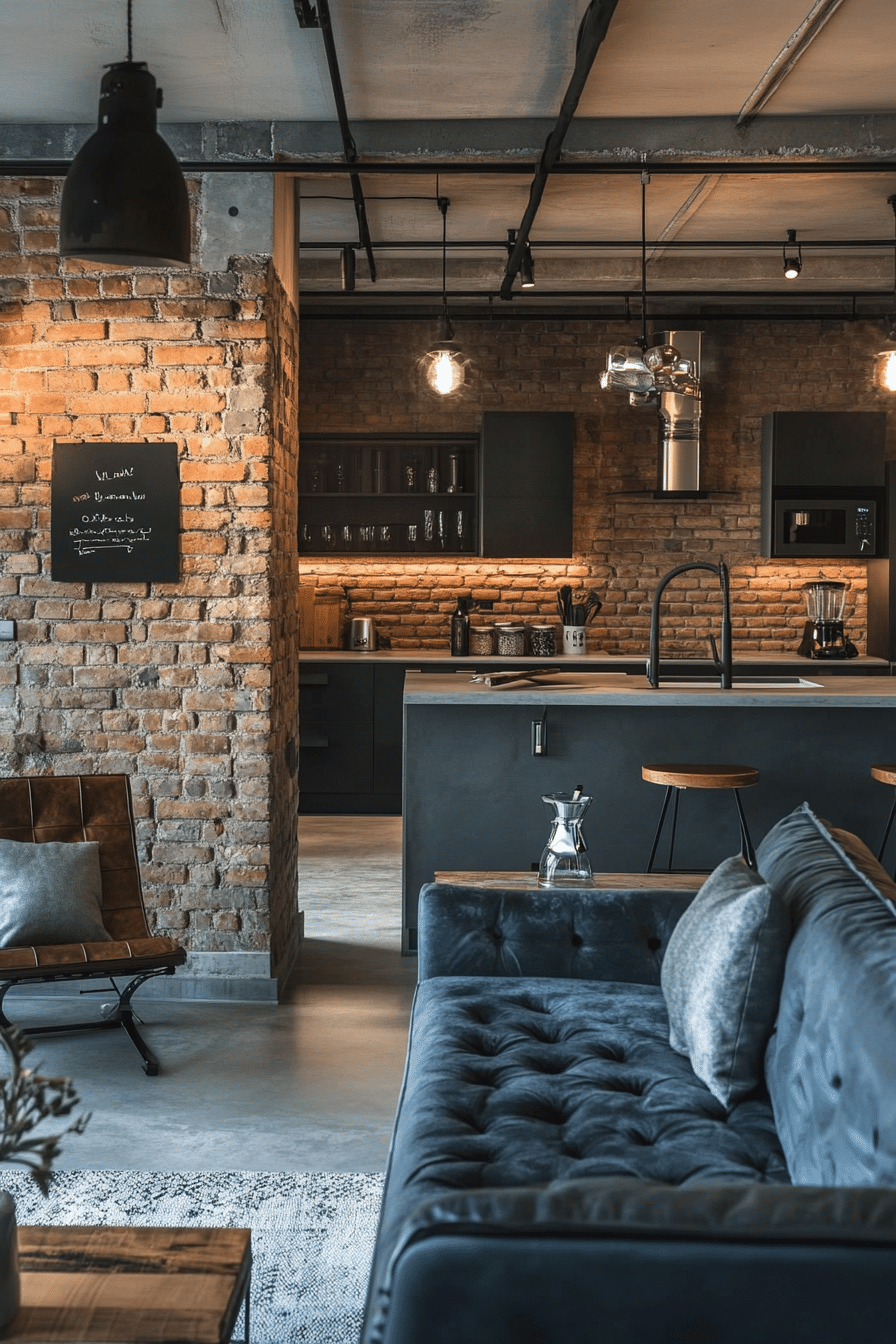 2. Industrial Chic (Open Kitchen And Living Room Ideas) - Open Kitchen And Living Room Ideas