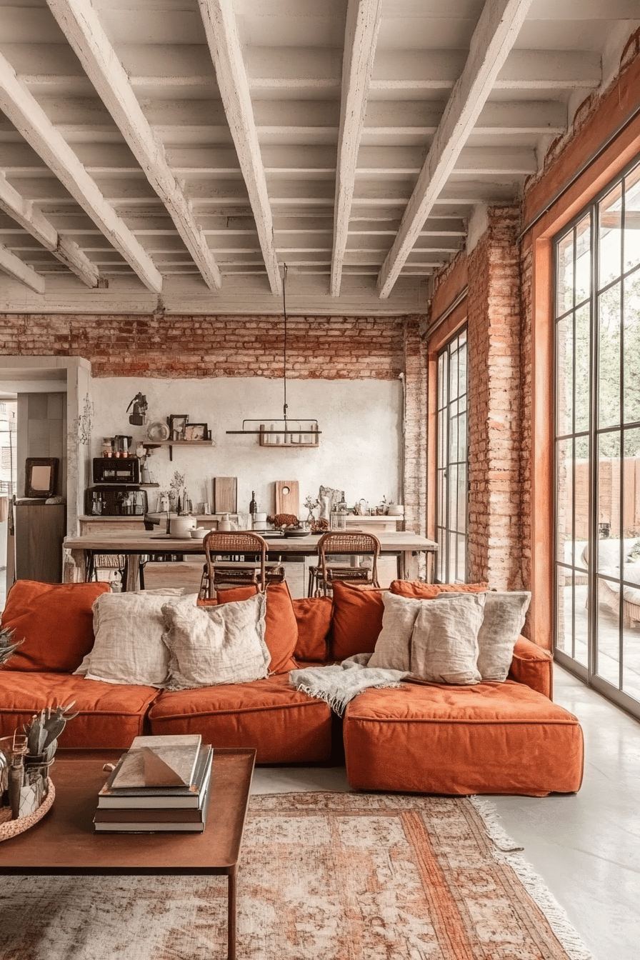 18. Exposed Elements Chic (Industrial Living Room Ideas) - Industrial Living Room Ideas