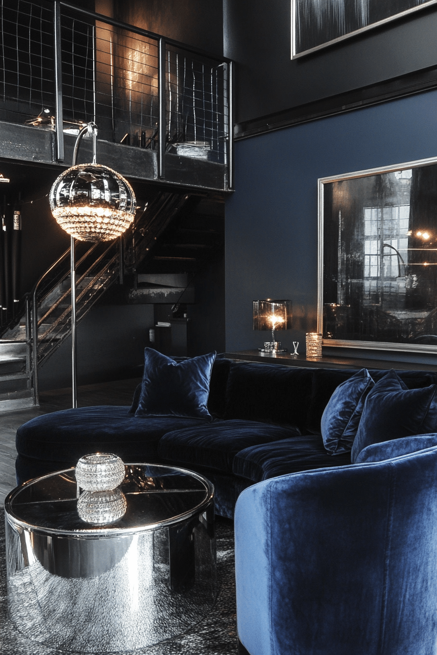 22. Studio Loft Luxe (Industrial Living Room Ideas) - Industrial Living Room Ideas