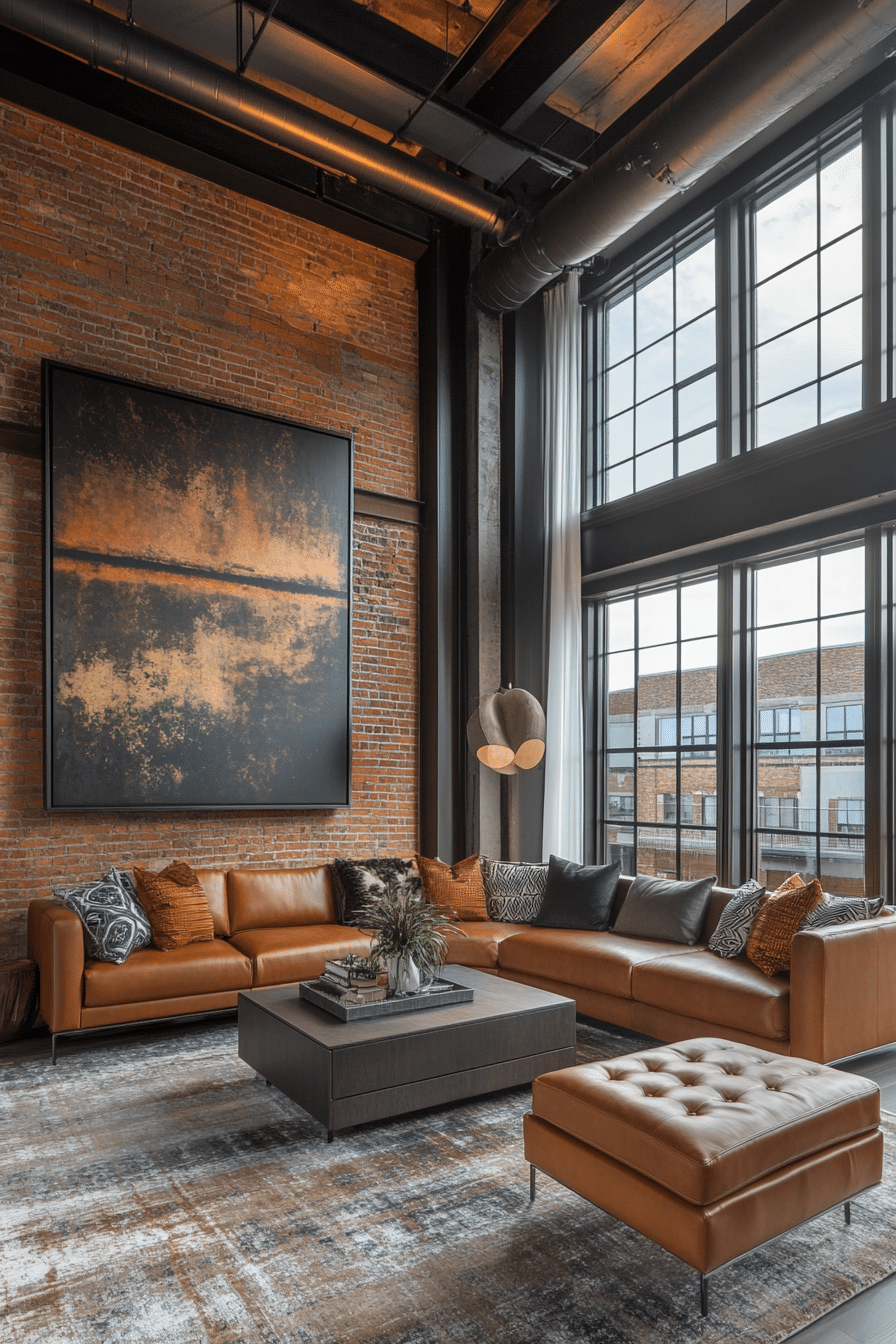 27. Matte Industrial Luxe (Industrial Living Room Ideas) - Industrial Living Room Ideas