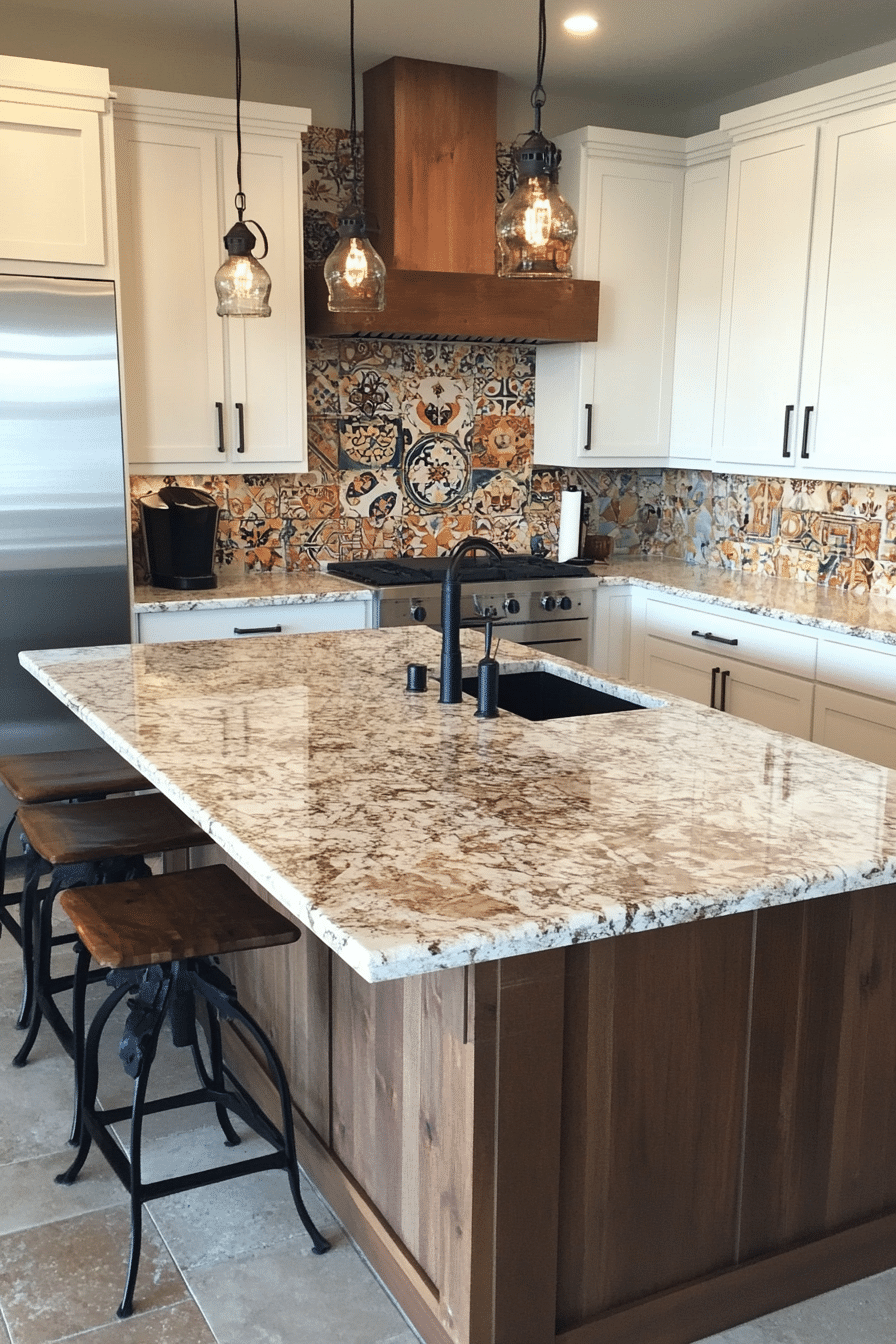 11. Bohemian Retreat Kitchen (White Countertop Kitchen Ideas) - White Countertop Kitchen Ideas