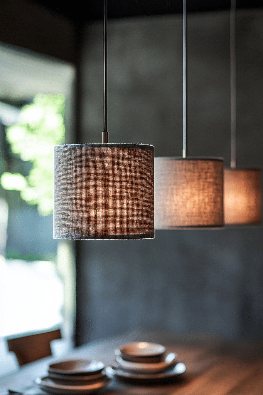 15. Transitional Taupe Fabric Shade (Kitchen Lamp Ideas) - Kitchen Lamp Ideas