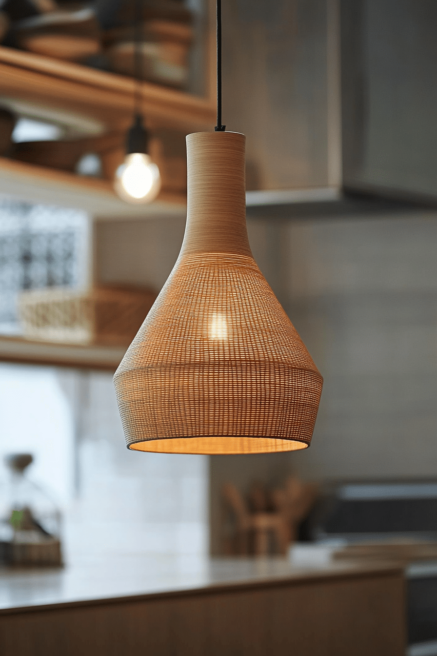 17. Japandi Natural Ash Pendant (Kitchen Lamp Ideas) - Kitchen Lamp Ideas