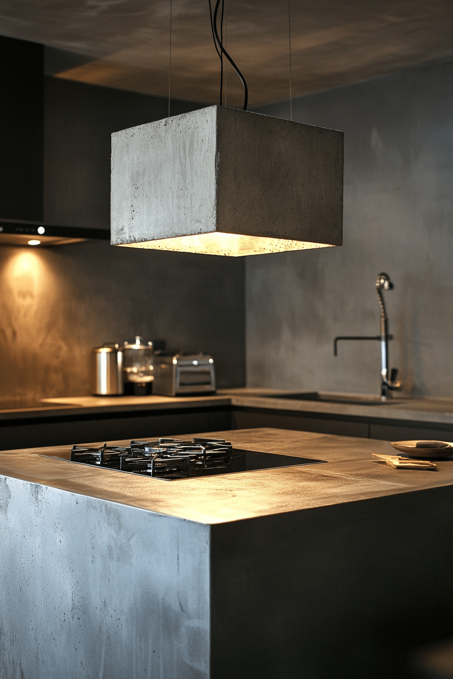 19. Urban Concrete Cube Light (Kitchen Lamp Ideas) - Kitchen Lamp Ideas
