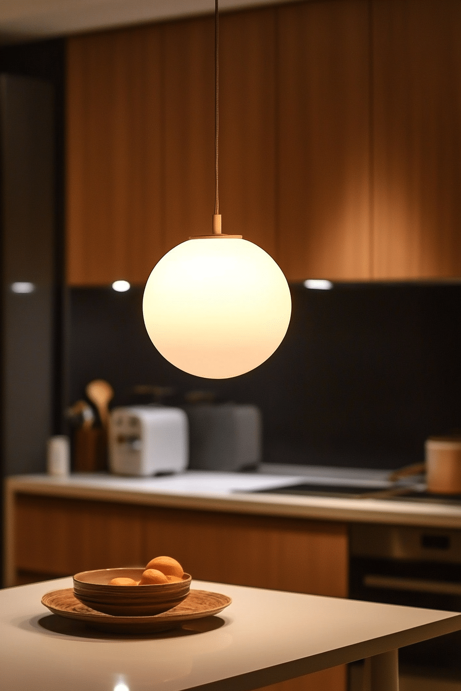 22. Classic White Globe Pendant (Kitchen Lamp Ideas) - Kitchen Lamp Ideas
