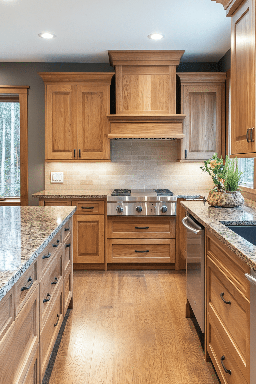 10. Organic Modern Oak (Oak Cabinets Kitchen Ideas) - Oak Cabinets Kitchen Ideas